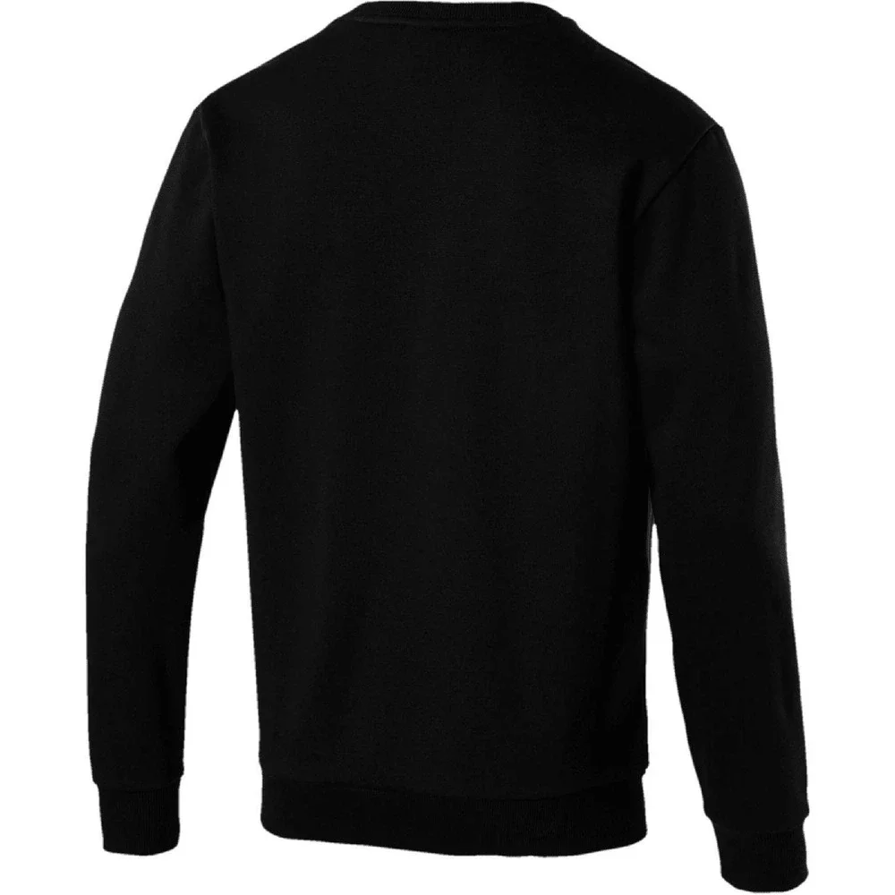Puma - Mens Ess Logo Crew Sweat Fl Big Logo, Size: Medium, Color: Puma Black